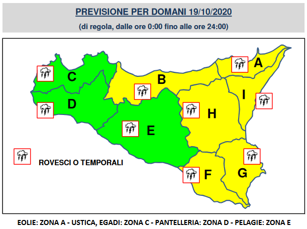 meteo sicilia domani allerta gialla