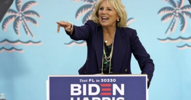 first lady jill biden comizio