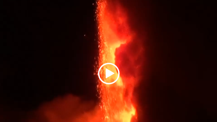 Etna eruzione dicembre