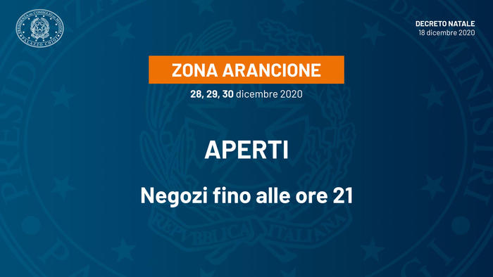 Zona arancione aperti