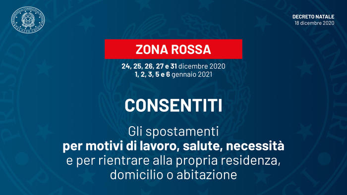 Zona rossa spostamenti