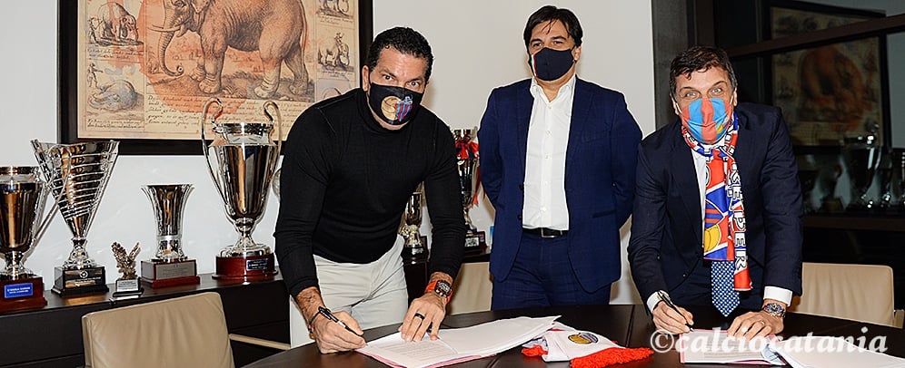 Calcio Catania firma Tacopina Ferrau Pogliese