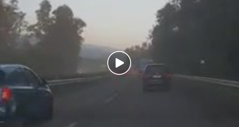 Etna pioggia cenere autostrada