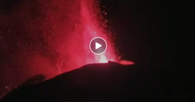 Etna notte maggio video