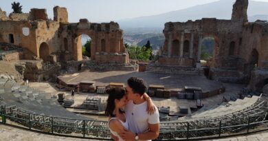 Taormina teatro proposta matrimonio