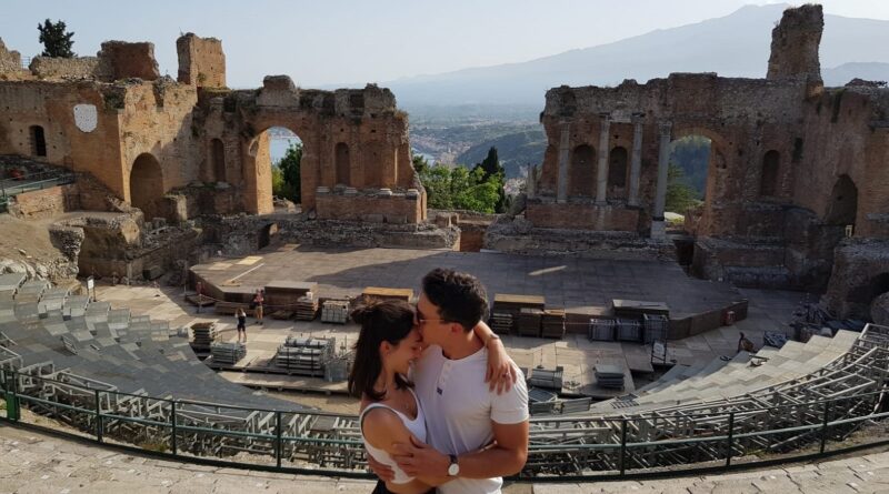 Taormina teatro proposta matrimonio