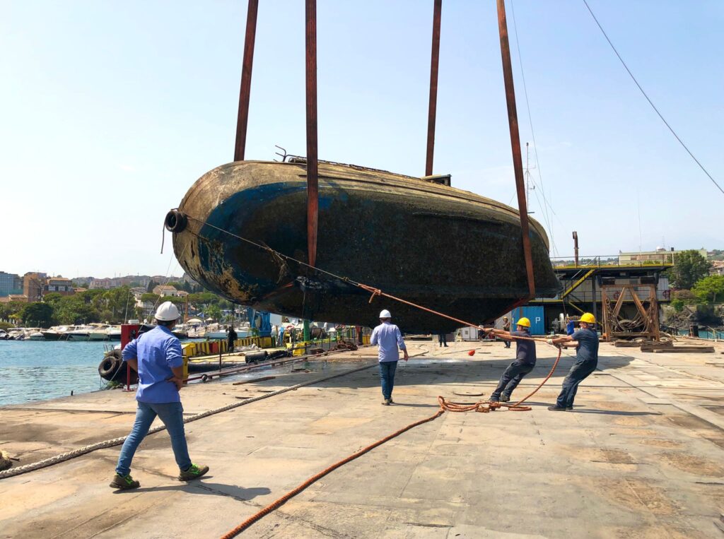 recupero imbarcazione porticciolo ognina catania