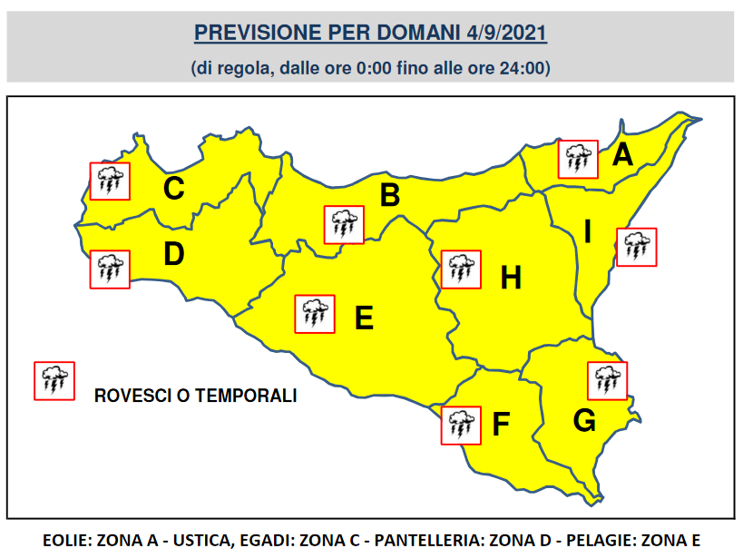 meteo sicilia allerta gialla