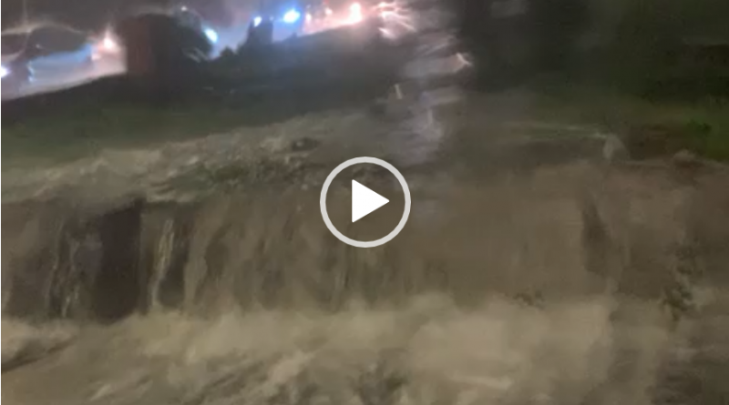 Catania alluvione video circonvallazione