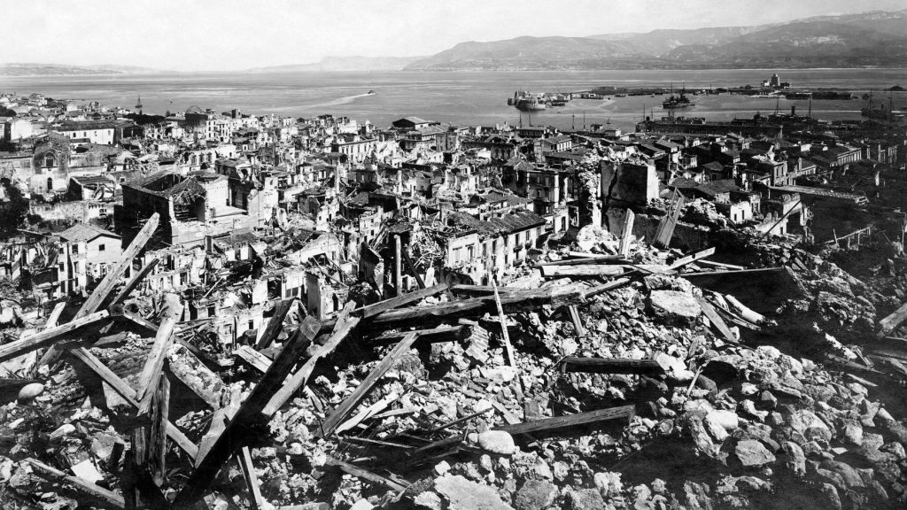 terremoto stretto di Messina