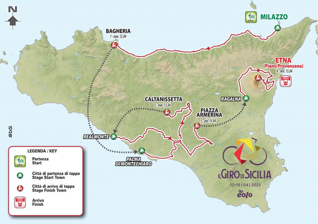 tappe giro di sicilia 2022