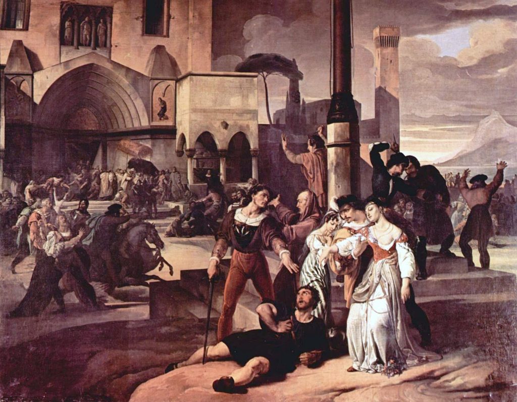 vespri siciliani francesco hayez prima versione