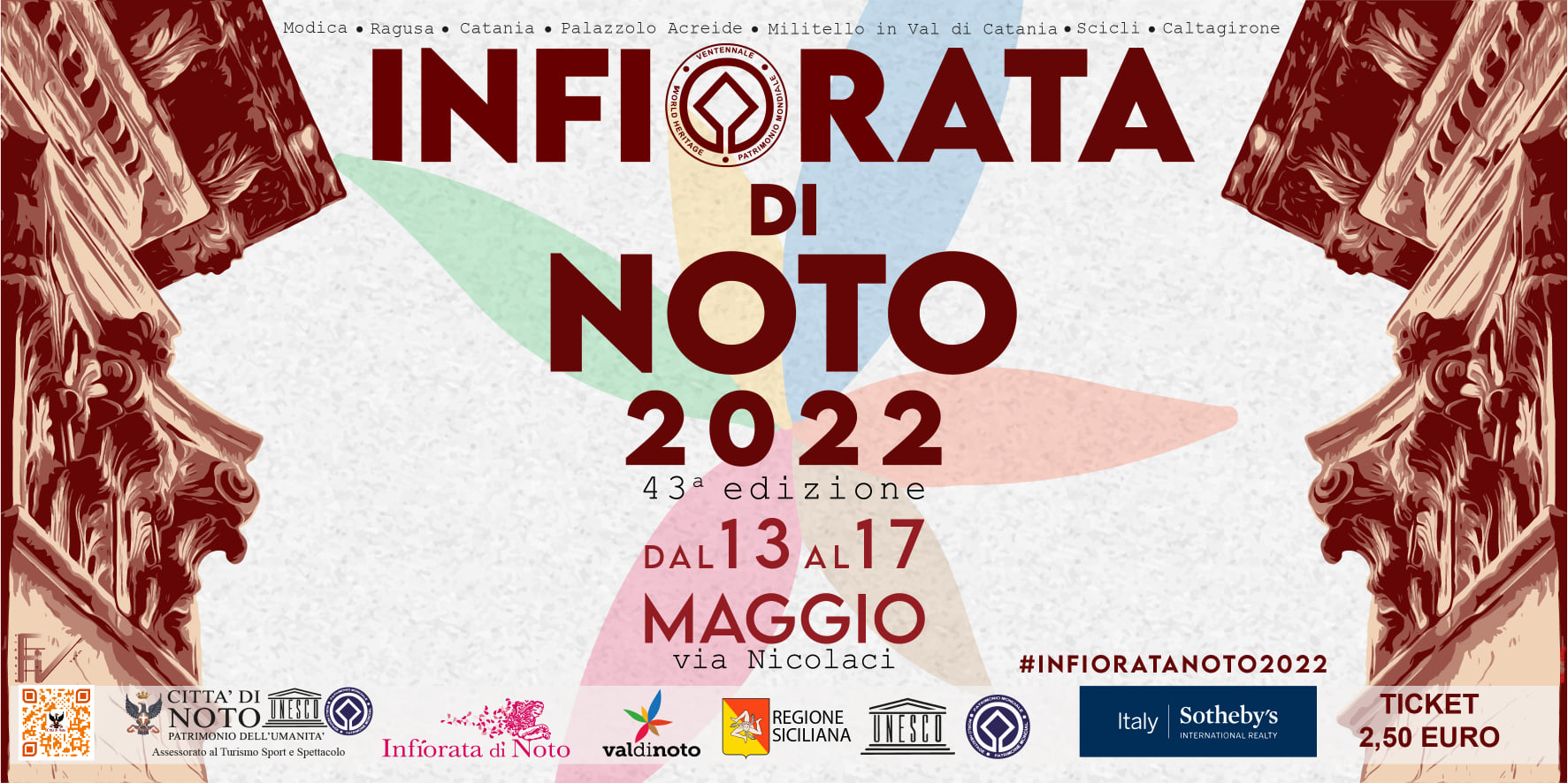 Infiorata Noto 2022 banner