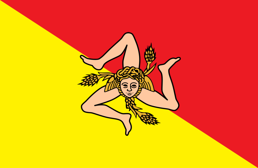 Bandiera Sicilia lingua siciliano