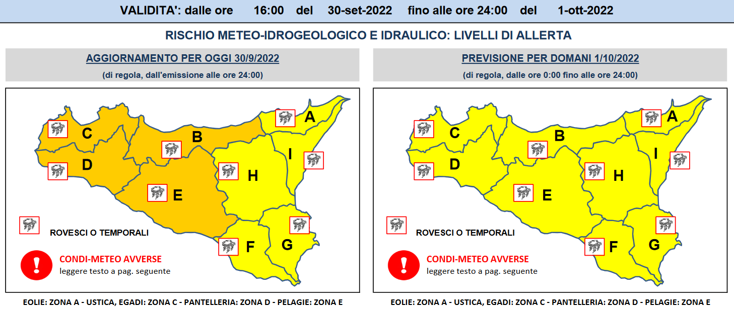 allerta meteo sicilia