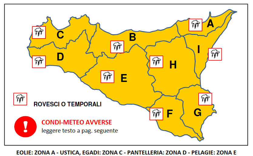 meteo sicilia allerta arancione