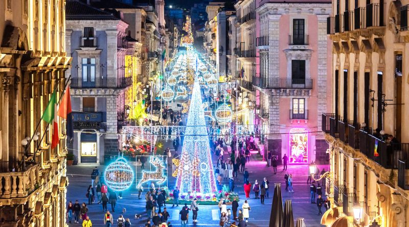 albero natale catania 2022