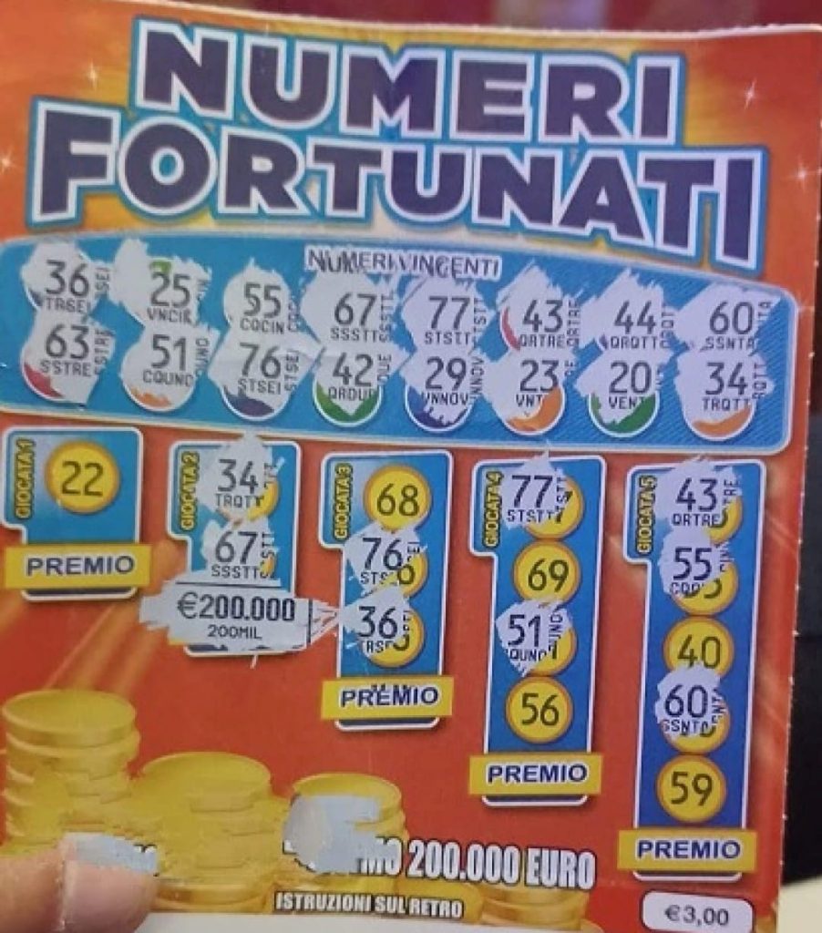 numeri fortunati termini imerese gratta e vinci