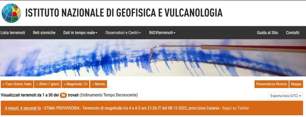 terremoto catania ragusa