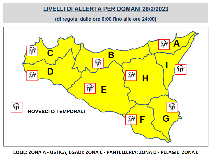 allerta meteo gialla sicilia