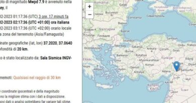 terremoto tuchia allarme tsunami sicilia