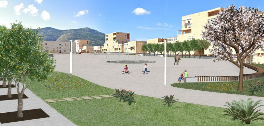 rendering piazza zen palermo