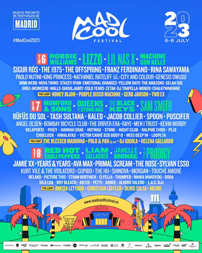 mad cool festival 2023 tabellone line up