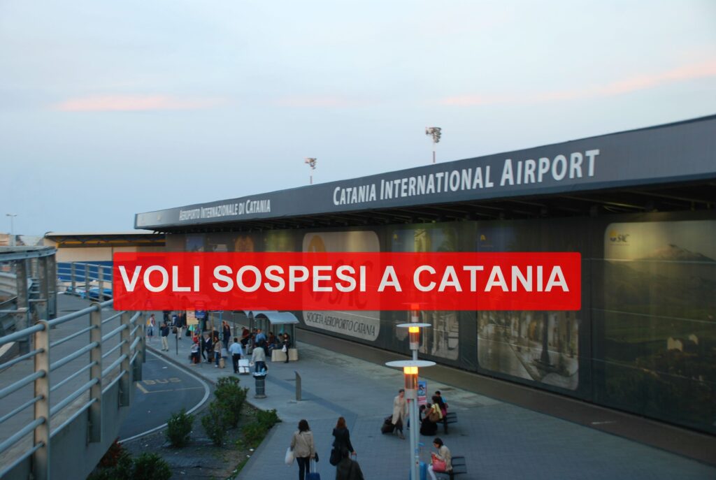 aeroporto chiuso voli sospeso aeroporto catania