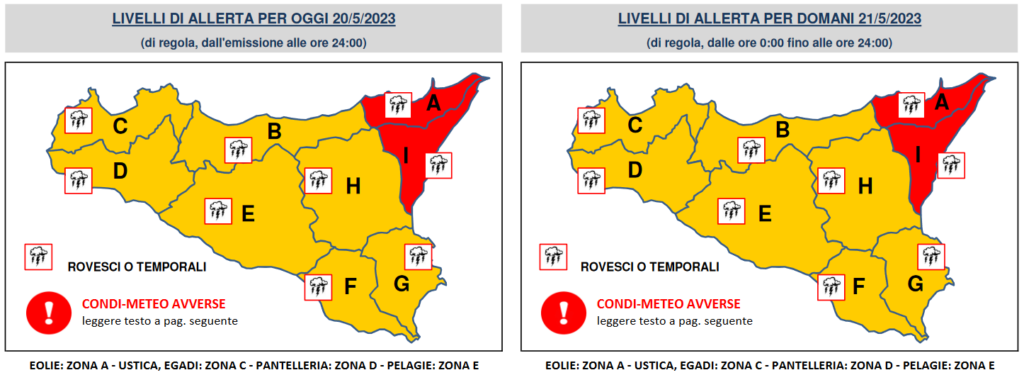 allerta meteo rossa sicilia