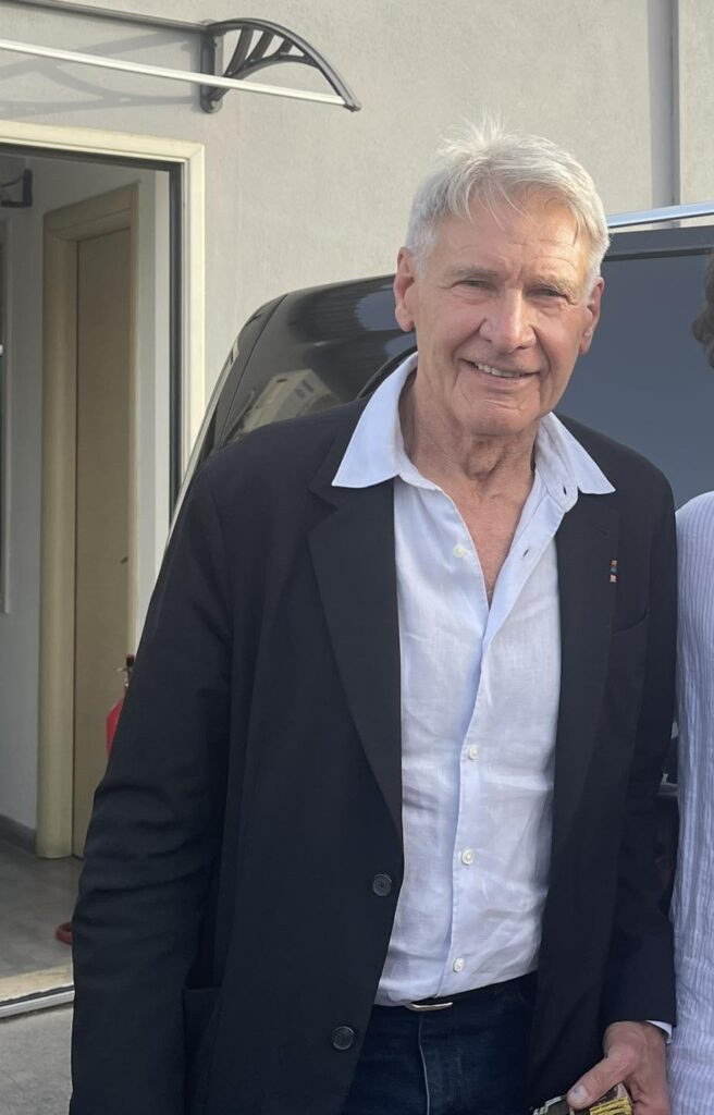 Harrison Ford aeroporto Catania Sicilia