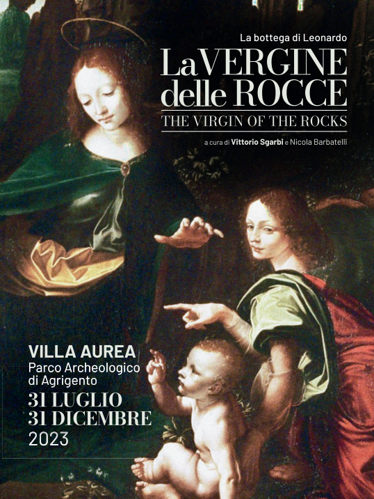 locandina mostra vergine rocce bottega leonardo da vinci