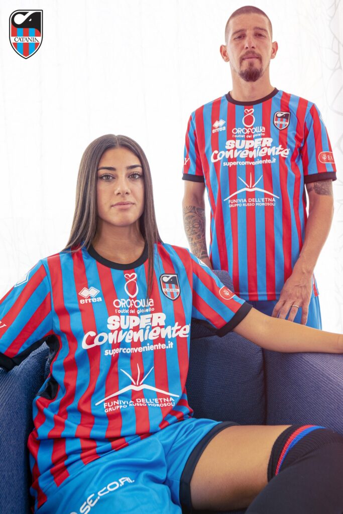 Catania FC maglia home kit casa fronte