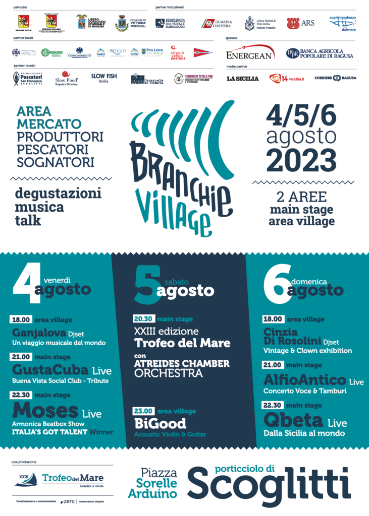 locandina programma branchie village scoglitti vittoria