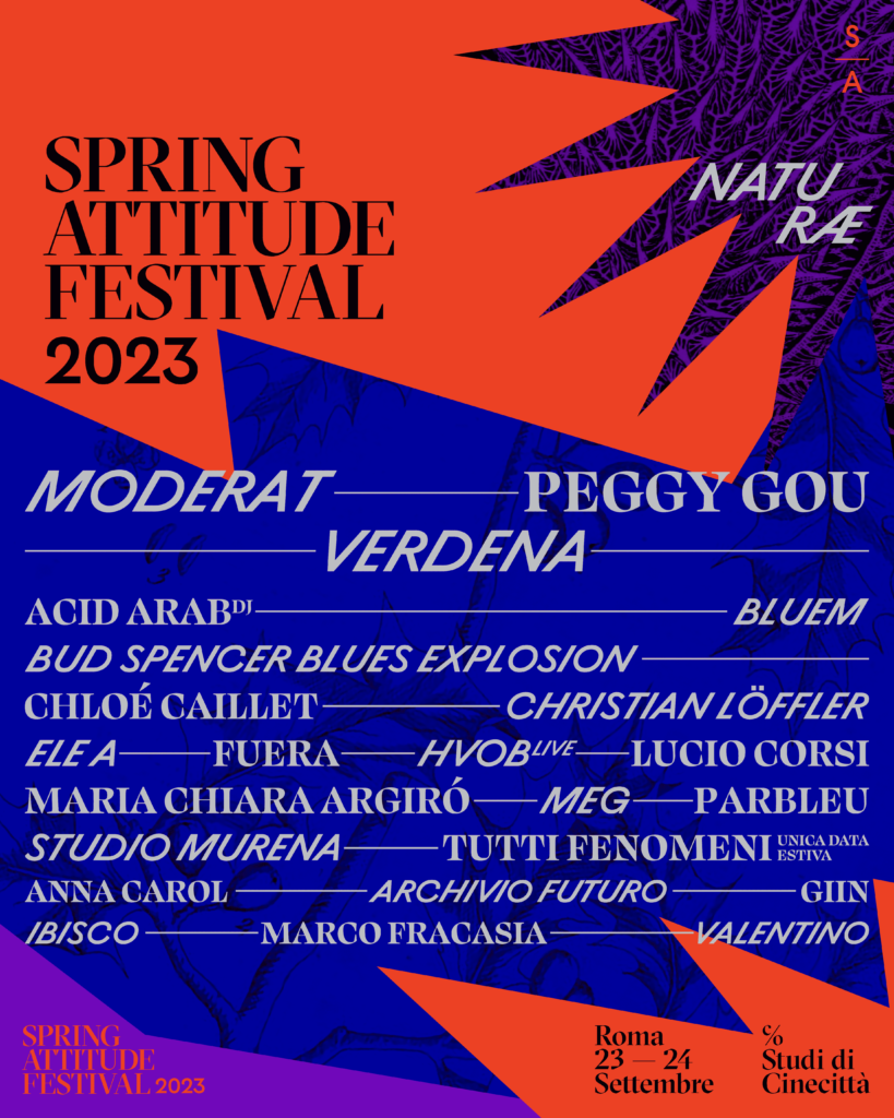 spring attitude 2023 festival roma lineup