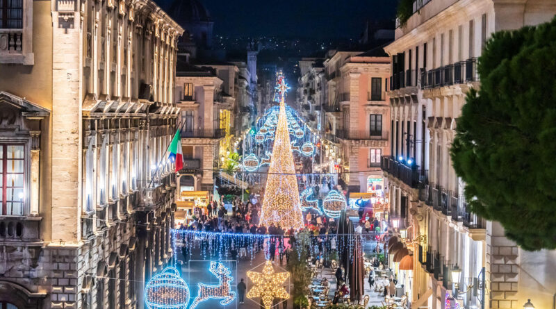 natale catania 2023 albero