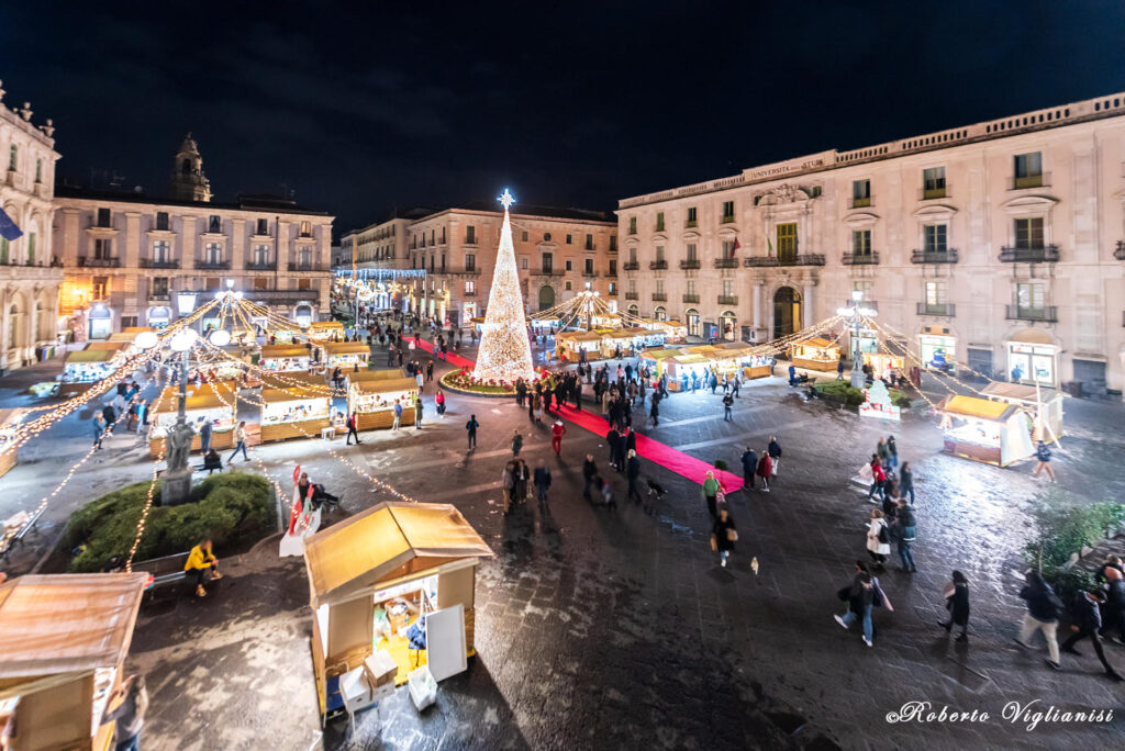 natale catania 2023 piazza università mercatini