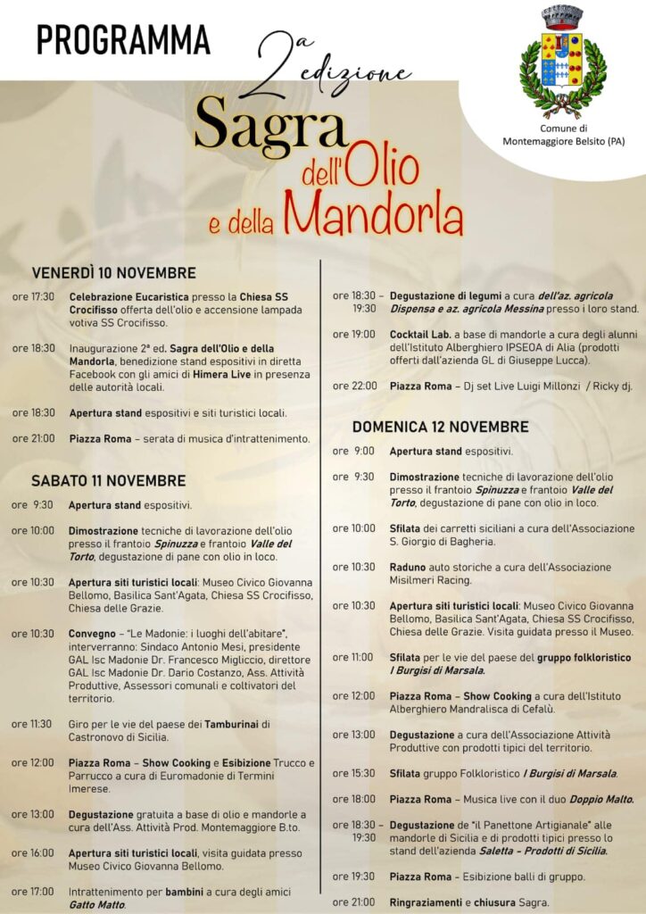 sagra olio mandorla programma