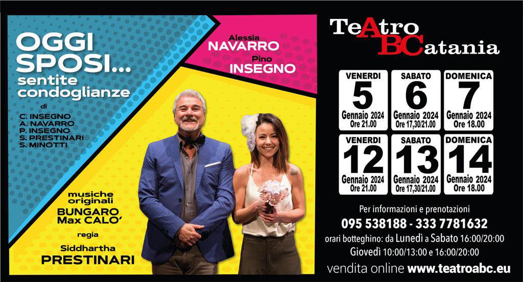 teatro abc oggi sposi pino insegno date