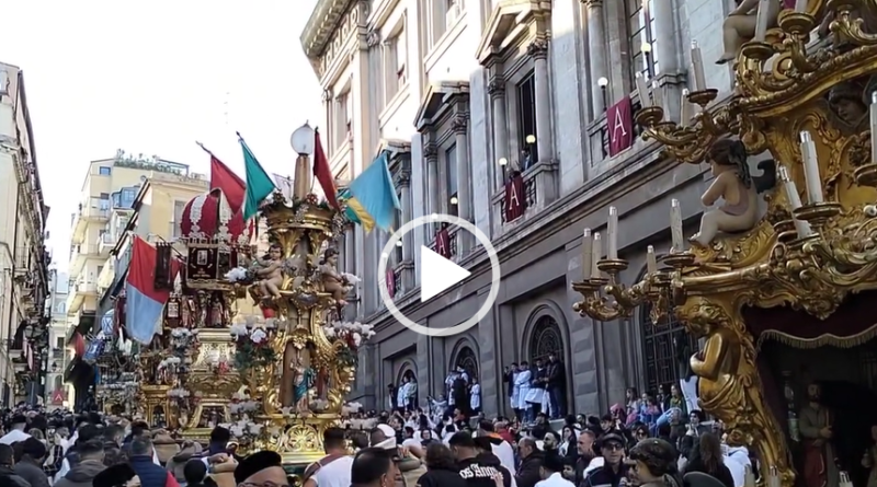 salita dei cappuccini candelore festa sant'agata