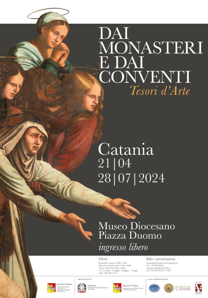 LOCANDINA_mostra Dai Monasteri e dai Conventi_Catania 20 APR-28 LUG 2024