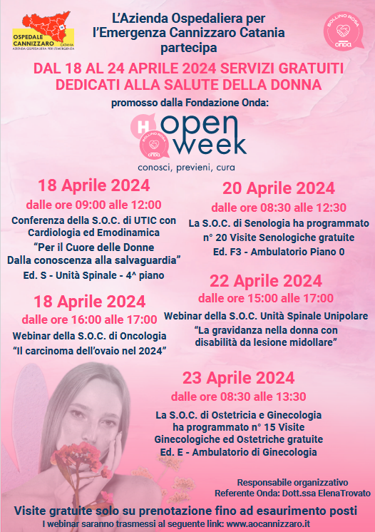 open week salute donna cannizzaro catania