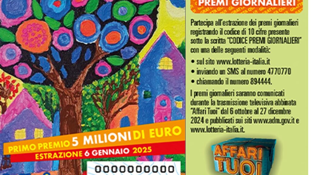 biglietto lotteria italia 2025