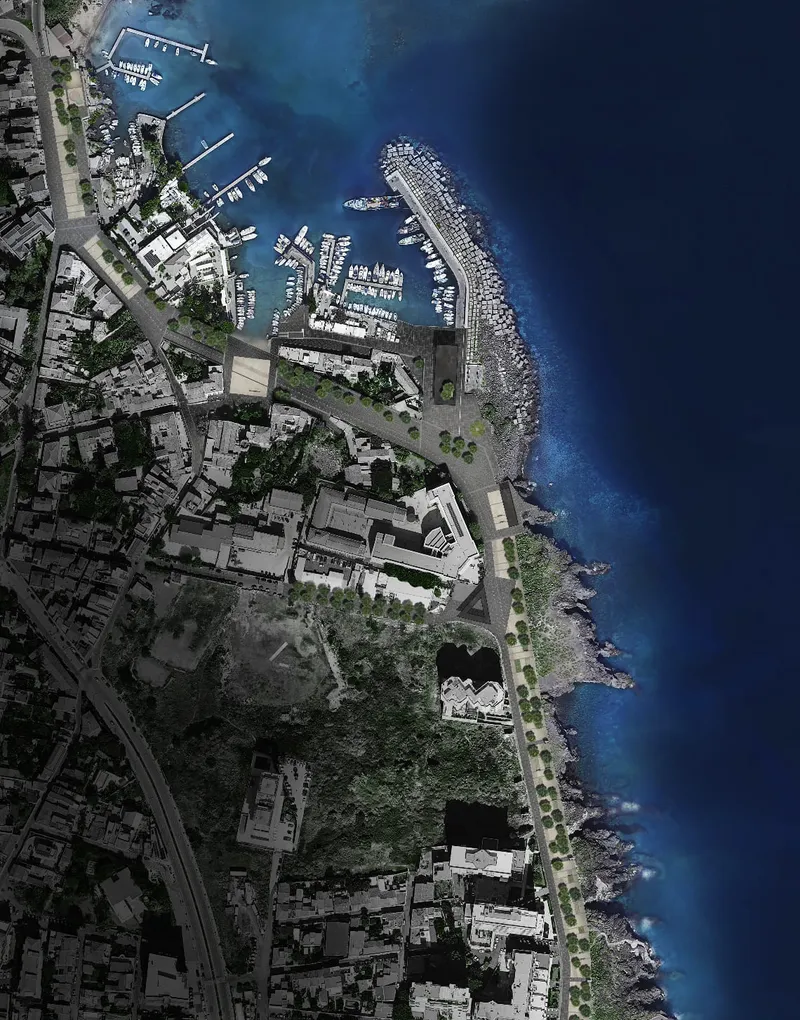 lungomare catania dall'alto