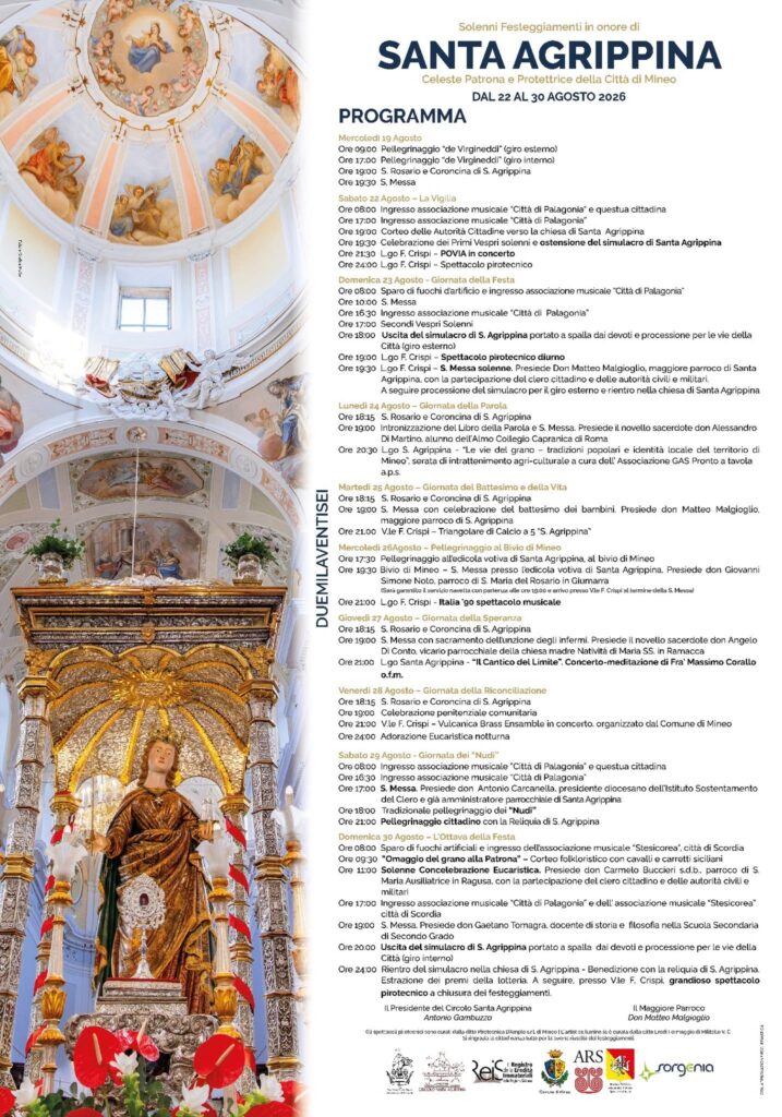 programma santa agrippina 2026